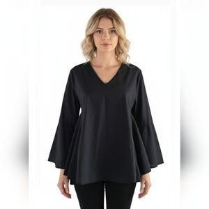 Bolide Made In Italie Elegant Black Women's  Top, Size XL